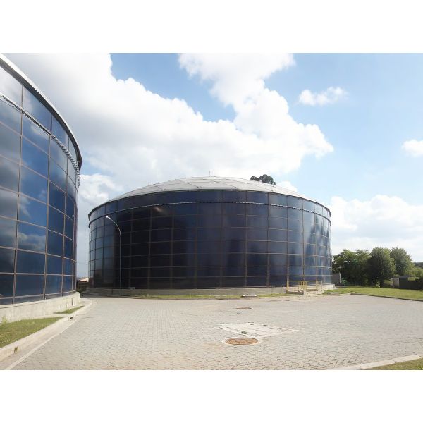 Glass Fused To Steel Bolted Water Storage Tanks Dome Roof Type For Drinking Water