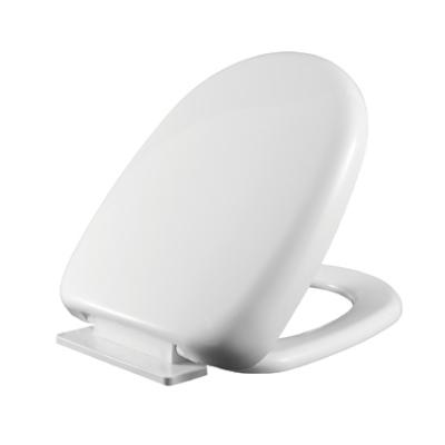 Toilet Seat Cover Solid Color Soft Closing PP Plastic Different Hinge Available From Xiamen China