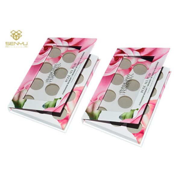 1200g Grey Custom Cosmetic Packaging Boxes Luxury Cardboard Eyeshadow Packaging