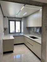 Custom Kitchen Furniture Paint-Free Cupboard With Mixed Cabinet Door