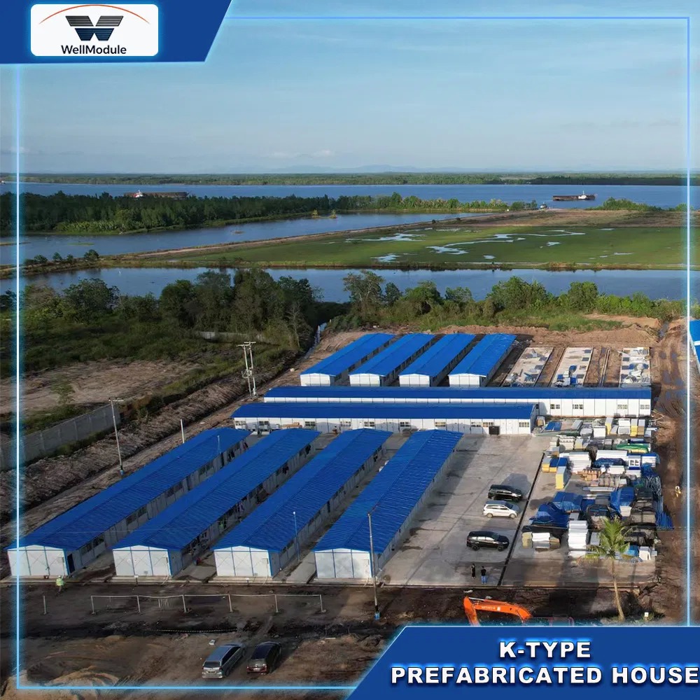 K Type Prefabricated Modular House Portable Mobile Building for Temporary Worker Housing Construction Camp Low Cost Fast Installation
