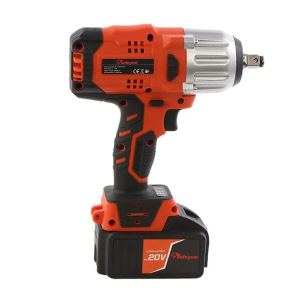 3000RPM 600Nm Electric Wrench Tool 20V 1/2 Cordless Electric Impact Wrench