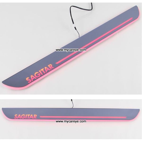 Volkswagen Sagitar car welcome light led Moving Door sill Scuff Pedal Lights