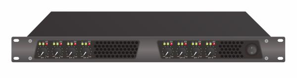 Professional 8 Channel Class D Power Amplifier 8×350W 8ohms ROHS