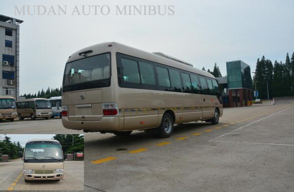 Cummins Engine Coaster Minibus Luxury Passenger Travel Coach Buses Low Fuel Consumption