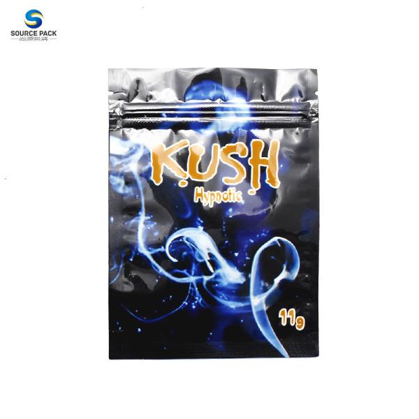 Soft Touch Smell Proof 3.5g Mylar Custom Weed Pack With Zipper
