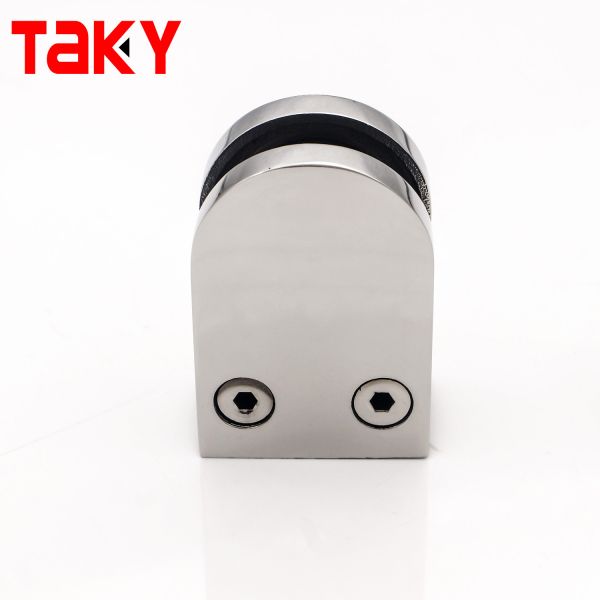 Stainless Steel 316 Glass Clamp for 8-12mm Tempered Glass with Frameless Design