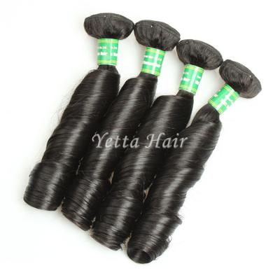 Aunty peruano grosso liso Funmi Espiral Ondulação das extensões do cabelo de Remy
