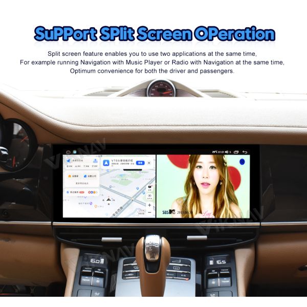 Викнав Авторадио Для Porsche Panamera ((2010-2016) 12,3 дюйма Синий световой экран Мультимедийный проигрыватель GPS Навигация DVD Авто