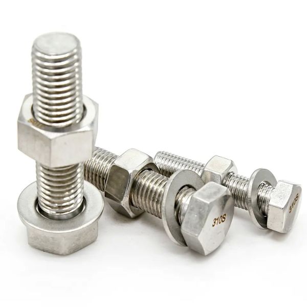 M10x125mm Stainless Steel Bolt Washer And Nut 310S 304 316 Flat Head Hexagon Bolt