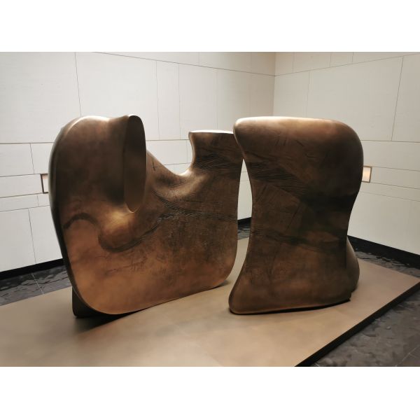 ODM Outdoor Metal Bronze Sculpture Etching Texture
