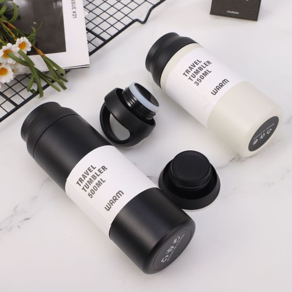 Estilos japoneses de viaje Tumbler de vacío Termos aislados Azul 450 ML 15.2 Oz Medio