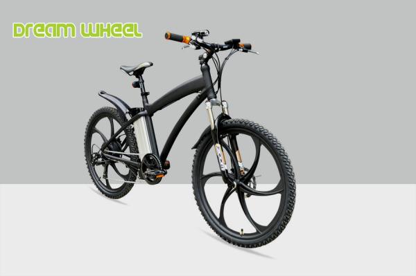 Mens Electric Powered Mountain Bike 26 Inch Wheel 36V 250W Magnesium Alloy Rim