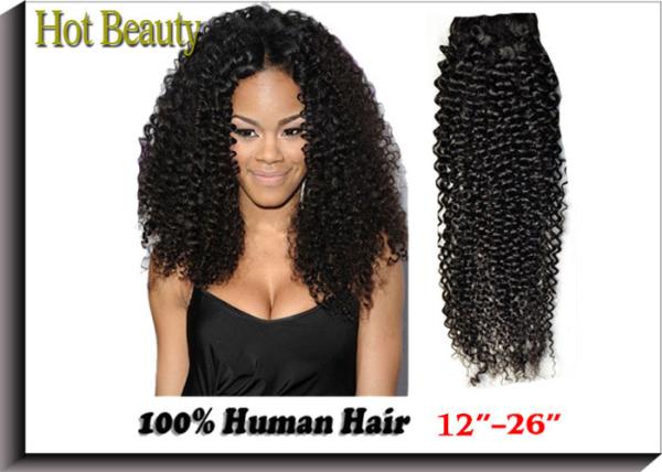100G Brazilian Deep Curly Hair Kinky Curl No Split  Double Weft Easy To Care