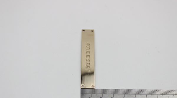 Supply custom gold iron debossed logo metal shoe accessories metal buckles for shoelace