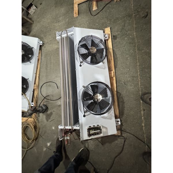 Electric Refrigeration Custom Plate Evaporator Air Cooler High Efficiency Motor Bearing Walk-In Freezer Cold Room White/Custom