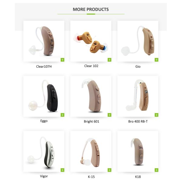 Próteses auditivas de Mini Over The Counter Bluetooth