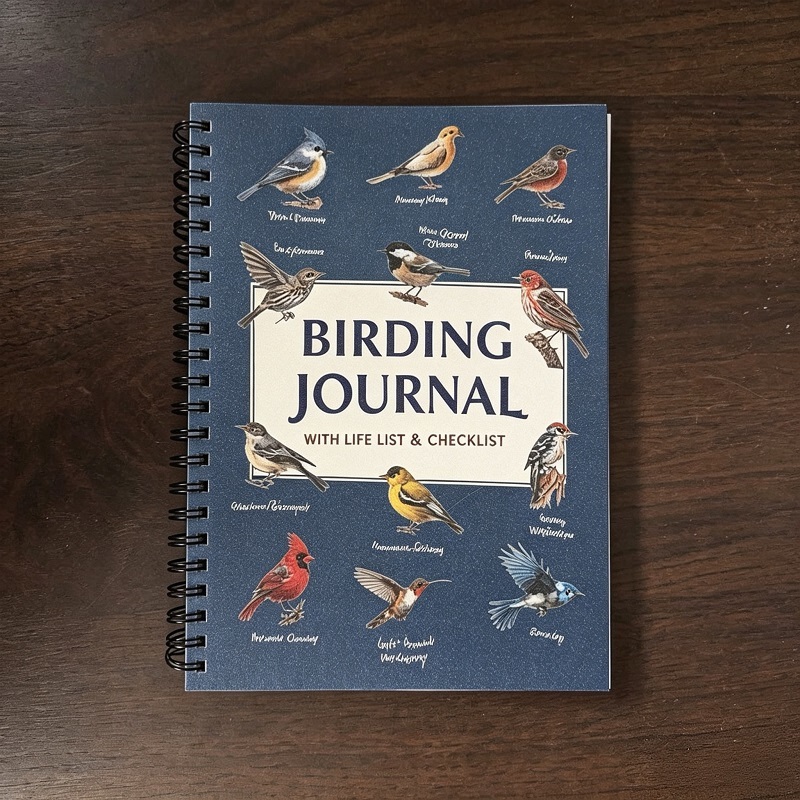 Bird Watching Log Book With Wire-O Binding For Wildlife Observation