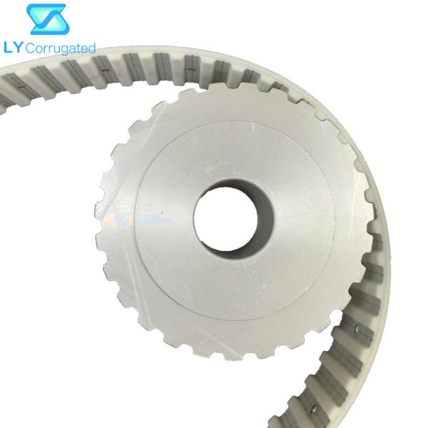 Cast Iron Carton Machine Spare Parts 5m 8m Conveyor Roller Timing Belt Pulley