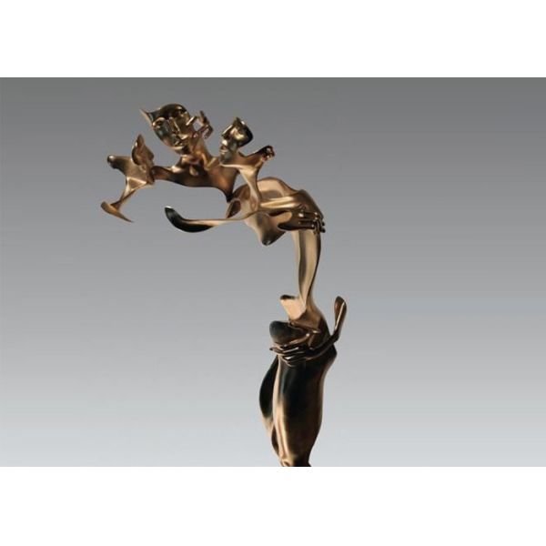 Скульптура современной нержавеющей стали оформления искусства металла абстрактная для интерьера