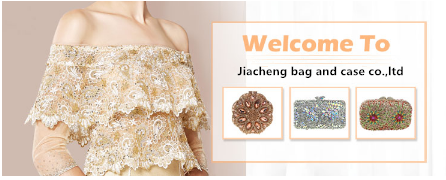 Luxury Rectangle Shape Gold Sparkly Clutch Bag Special Design