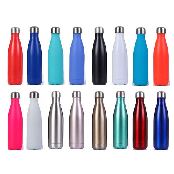 Insulated Stainless Steel Water Bottle , Cola Shape Vacuum Sport Bottle