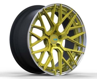 Matt Black Gold Center 5x120 rodas de 3 partes