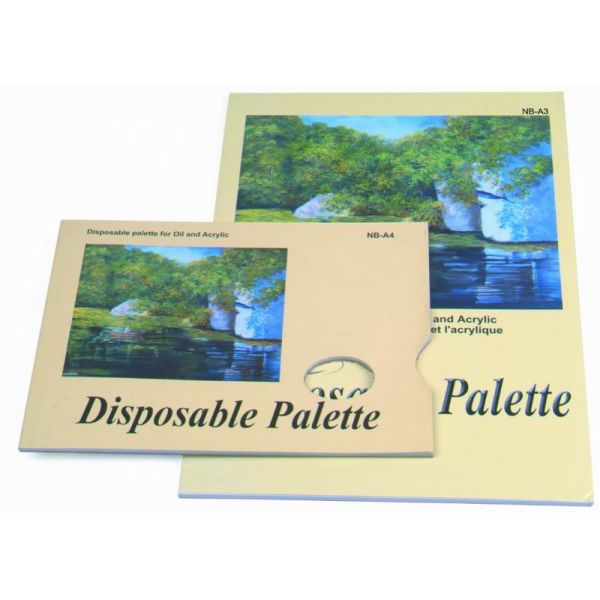 Acrylic / Oil Painting Pad Disposable Palette Type , Artist Drawing Pad 48 sheets 58gsm