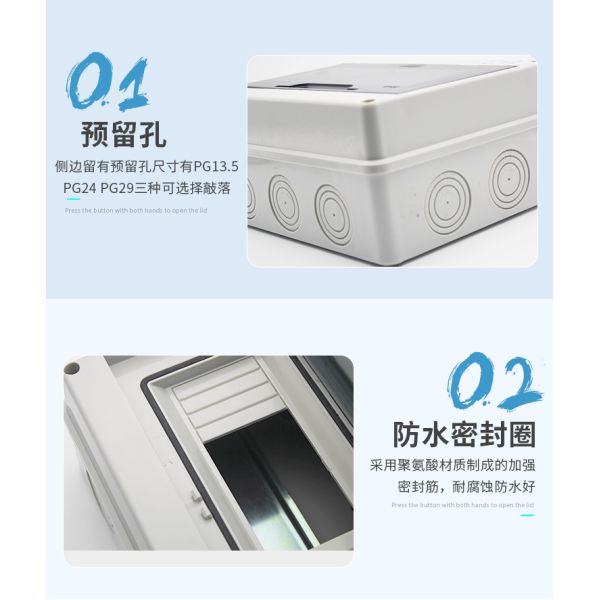 5/8/12/15/18/24 коробок Mcb ПК путей погодостойких