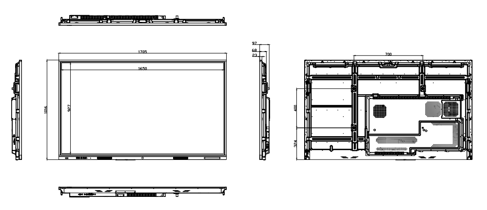 75 Inch oem interactive whiteboard with Speakers For Home Teaching Zoom Meetings