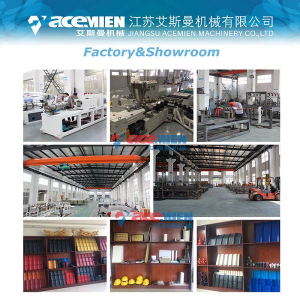 148KW PVC Plastic Roof Sheet Machine For Bamboo Shape of Spanish Pattern