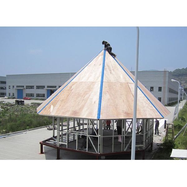 Светлая вилла гостиницы курорта бунгало Overwater железного каркаса датчика