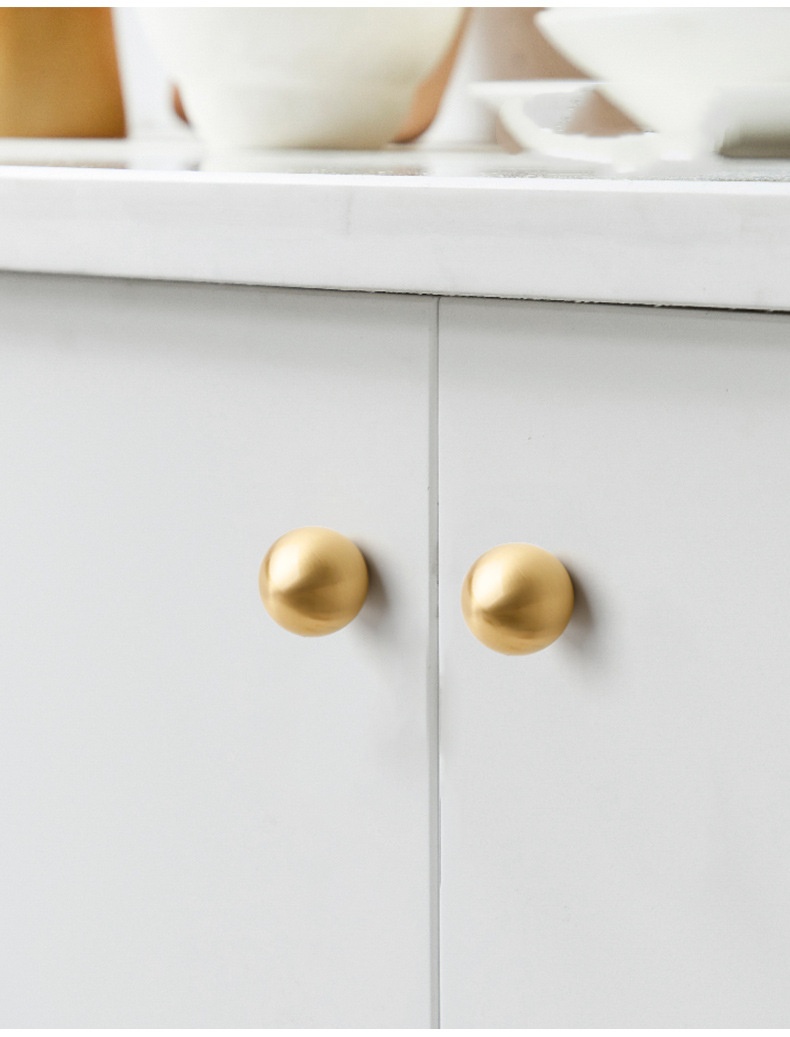 Modern Gold Tapered Brass Drawer Handles for Kitchen Bathroom Living Room Furniture Cabinets Wardrobes Bronze Doors Knobs