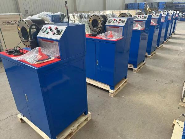 Electric Rubber Hose Crimping Machine 860*640*1300 Mm Electric And Power Source