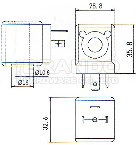 Тип катушка M10 12VDC 24VDC 11W 230VAC 50Hz 8W RAPA клапана соленоида