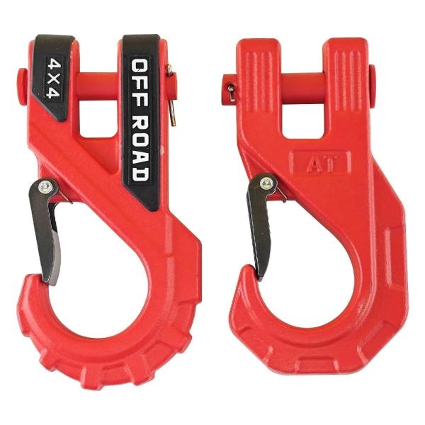 Carbon Steel Towing Winch Hook Heavy Duty Drop Forged Trailer Hook for Offroad Rescue