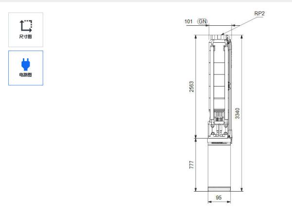 Grundfos Sp Series 4 Inch Diameter Water Submersible Deep Well Pumps