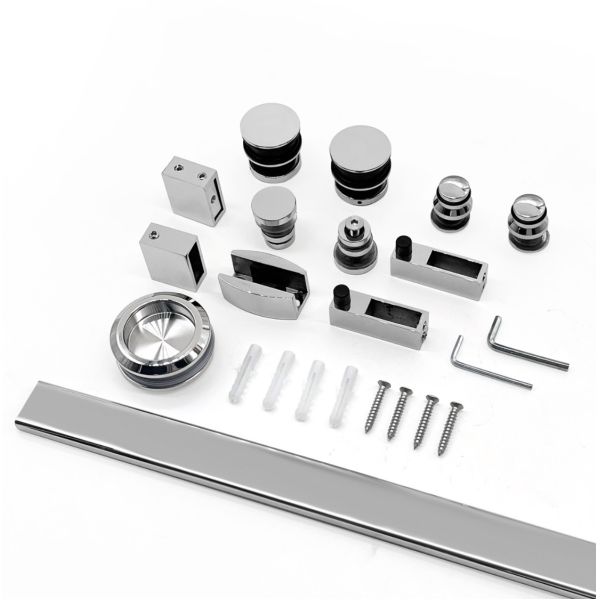 Durable Universal Glass Bathroom Door Knobs Custom Shower Door Hardware