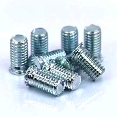 Acier inoxydable 304 ronde tête de cuve à bouton plat pressée en écrous M0.6-M3 Pour équipement électrique