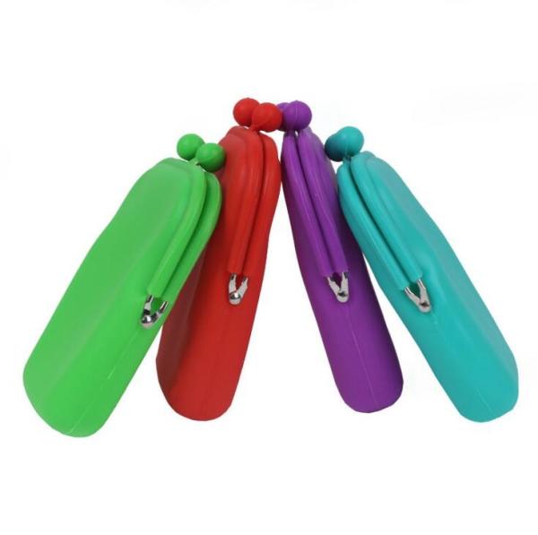 Multi-Usage Ladies Girls Silicone Jelly Pouch For Card /Coin/ Eye Glass / Makeup , Eco-Friendly