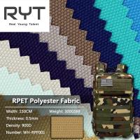 Tissu favorable à l'environnement de polyester de 900D RPET pour le sac et la tente