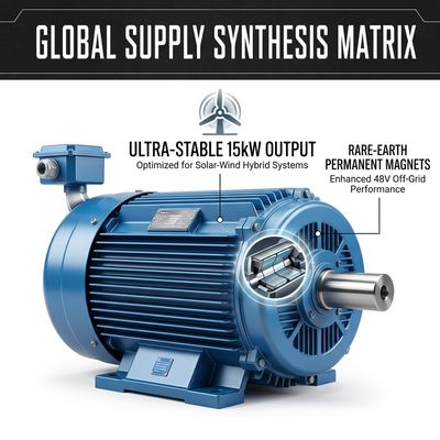 15kW Permanent Magnet Generator 48V DC Off Grid Solar Wind Hybrid System