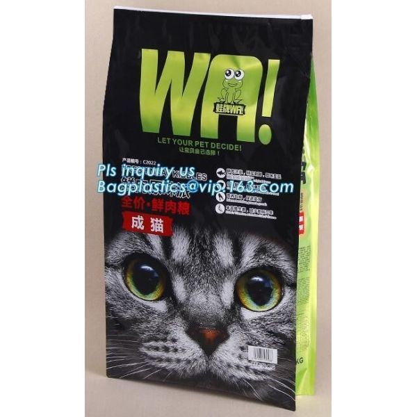 Slider Zip lockk Animal Feed Packaging Bag Plastic Dog Food Bag, Packing Resealable Zip Lock 2Kg Dog Pet Food Packaging Ba