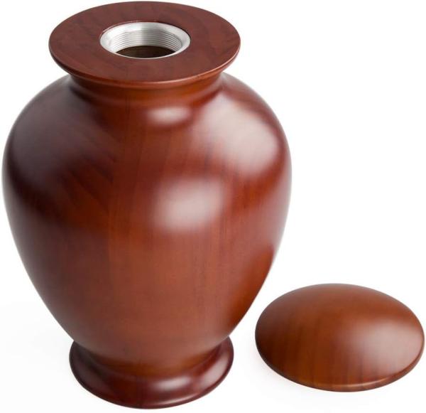 Elegant Wood Vase Urns For Human Ashes Adult Male/Female,For Adults Up To 200lbs,Burial Cremation Urn For Funeral