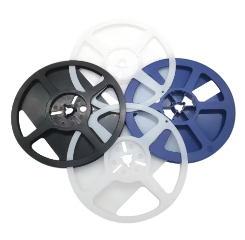 Black Antistatic LED Reel, 5/7/13-inch Sizes with 8–88mm Punching Design