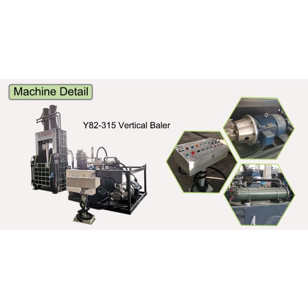 Машина Baler 315 тонн гидравлическая по вертикали 60 kW пластиковой макулатуры