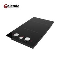 Commande de bouton Cuisinière à induction double 220v 2900W Mode d'alimentation Cuisinière à induction de nouvelle conception Cuisinière à induction intégrée