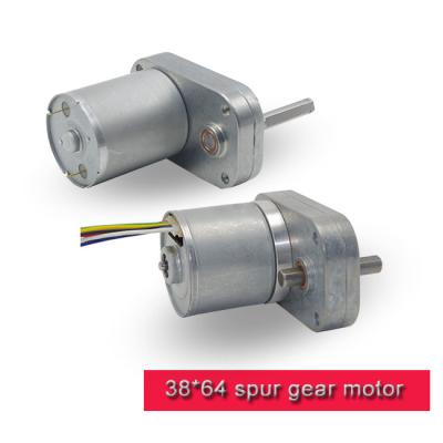38mm * 64mm DC Spur Gear Motor / Brushless DC Motor With Carbon Brush