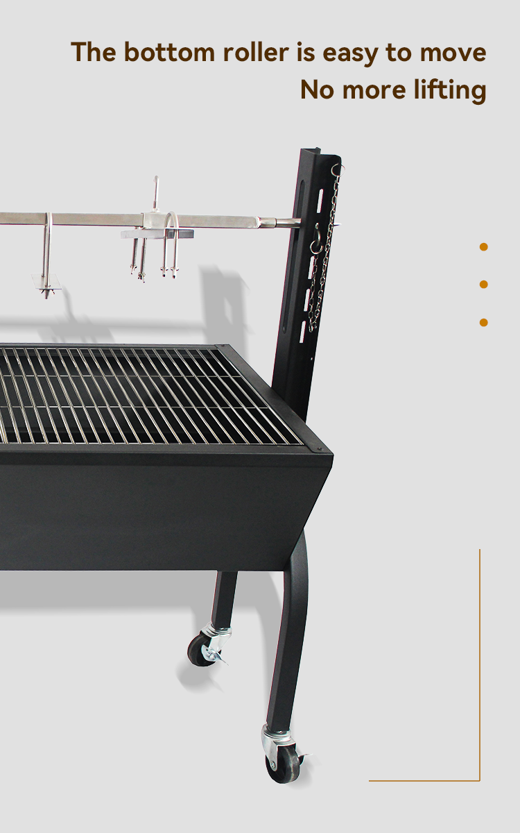 Грудное свинье ягненок колючка жареное курица барбекю гриль с кислородом истощение устройство безопасности