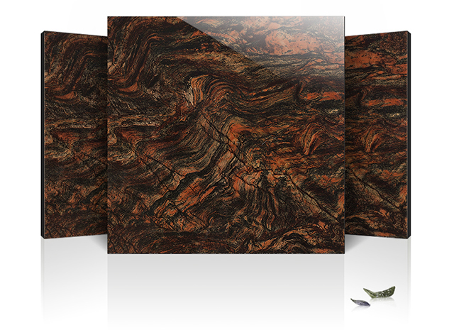 Gold Coffee Polished Porcelain Floor Tiles Anti Slip Living Room Tiles